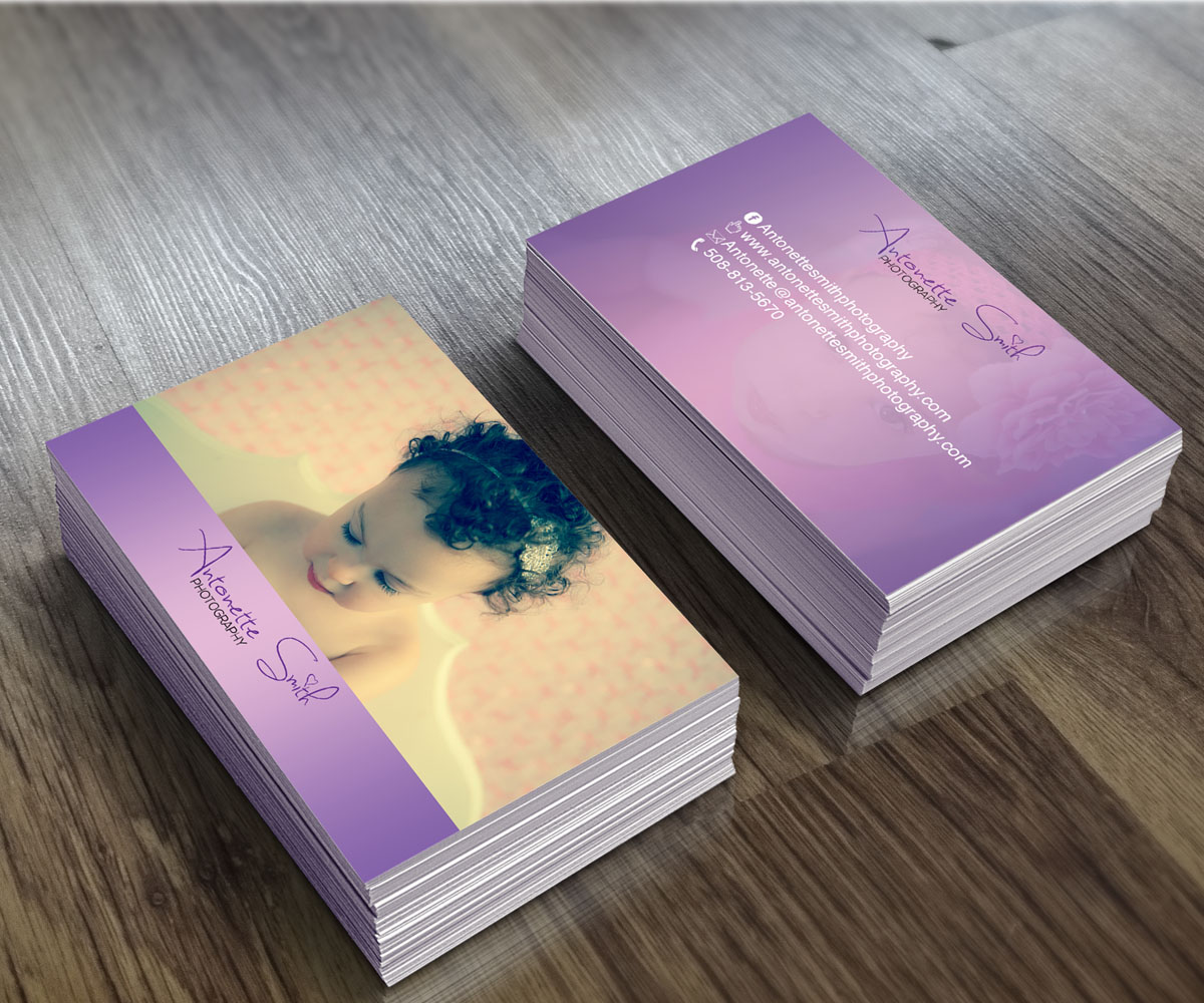 Business Card Design by LGD for Antonette Smith Photography | Design #3819210