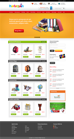 Wordpress Design by Mayank Patel for Harlequin International Group Pty Ltd | Design #1052459