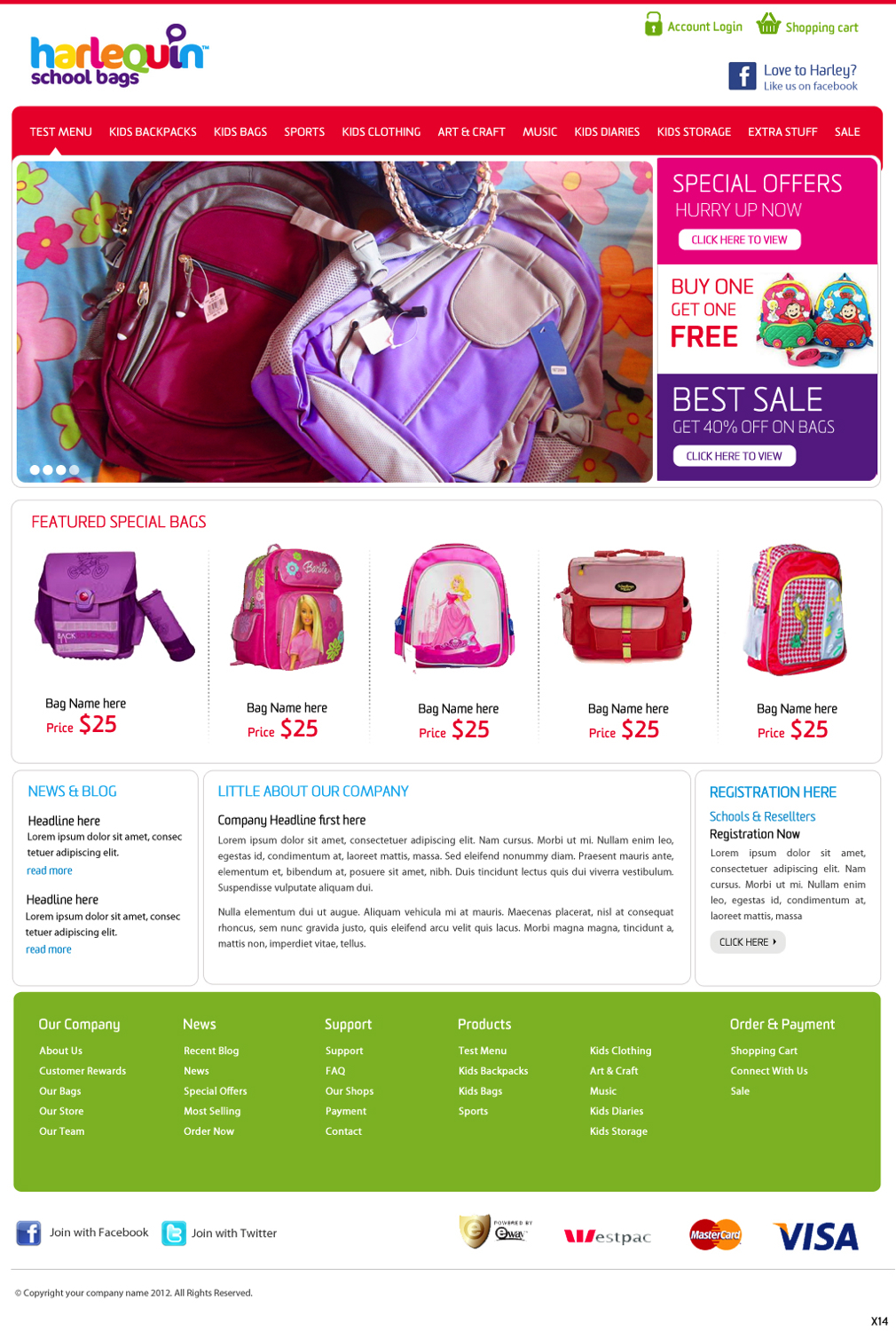 Wordpress Design by pb for Harlequin International Group Pty Ltd | Design #1012288