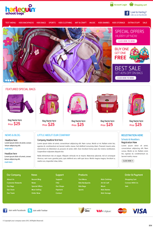 Wordpress Design by pb for Harlequin International Group Pty Ltd | Design: #1012288