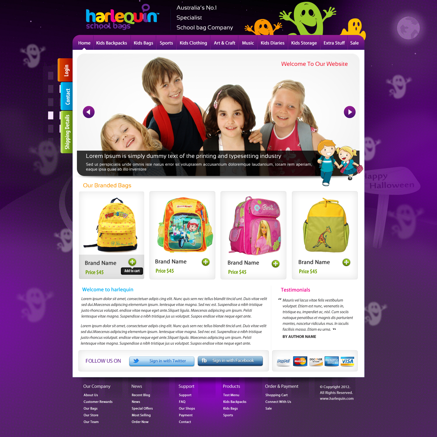 Wordpress Design by pb for Harlequin International Group Pty Ltd | Design #1014385