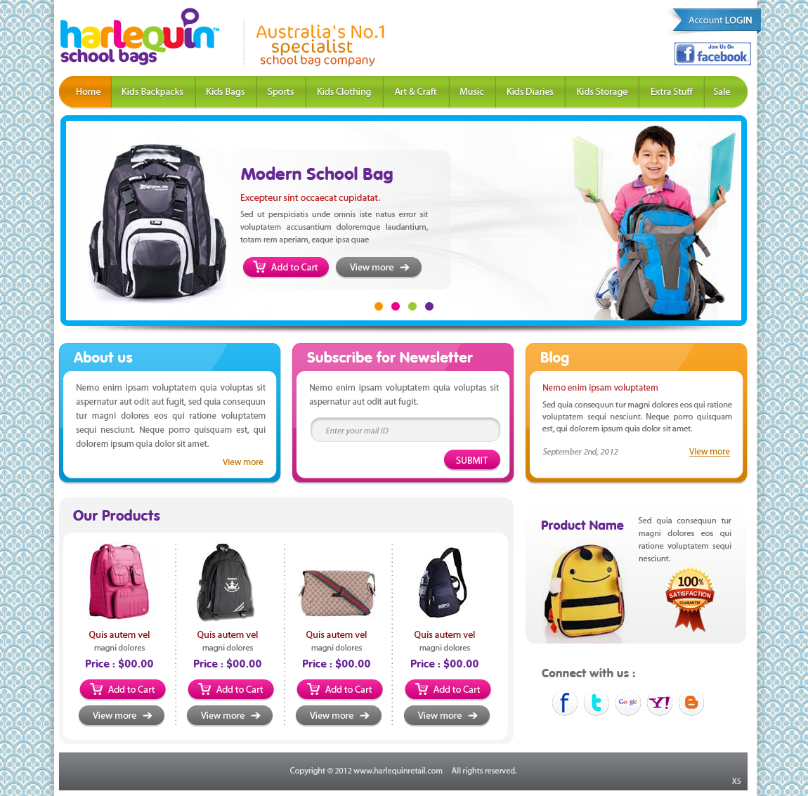 Wordpress Design by pb for Harlequin International Group Pty Ltd | Design #1014393