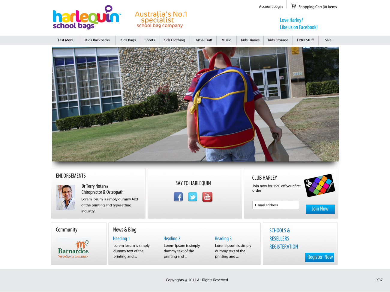 Wordpress Design by pb for Harlequin International Group Pty Ltd | Design #1017939