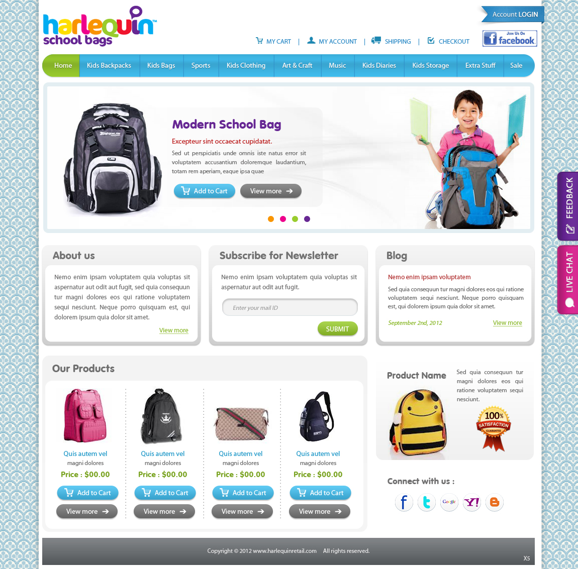 Wordpress Design by pb for Harlequin International Group Pty Ltd | Design #1021892
