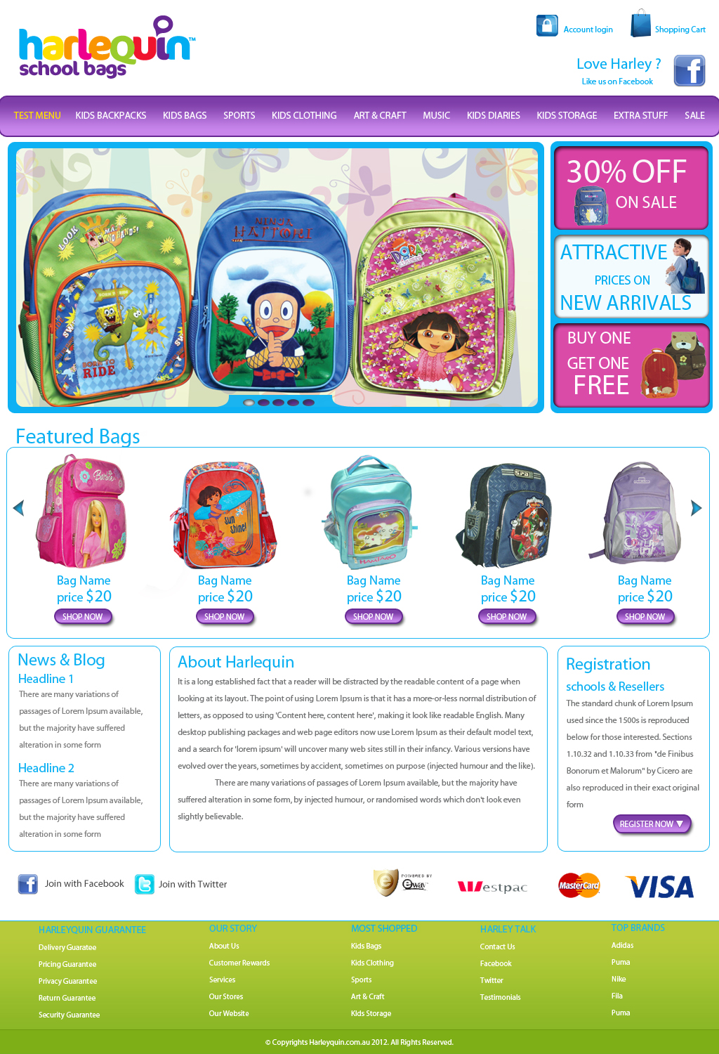 Wordpress Design by ishaan for Harlequin International Group Pty Ltd | Design #1015276