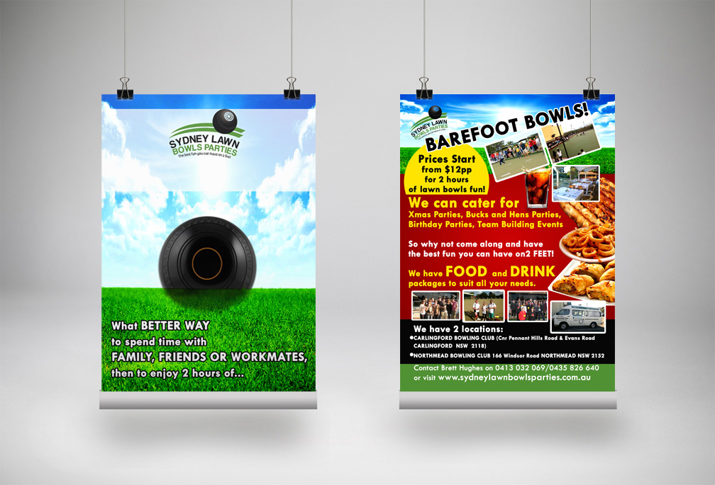 Diseño de Flyer por markgraphics.ja para Sydney Lawn Bowls Parties | Diseño #4095609