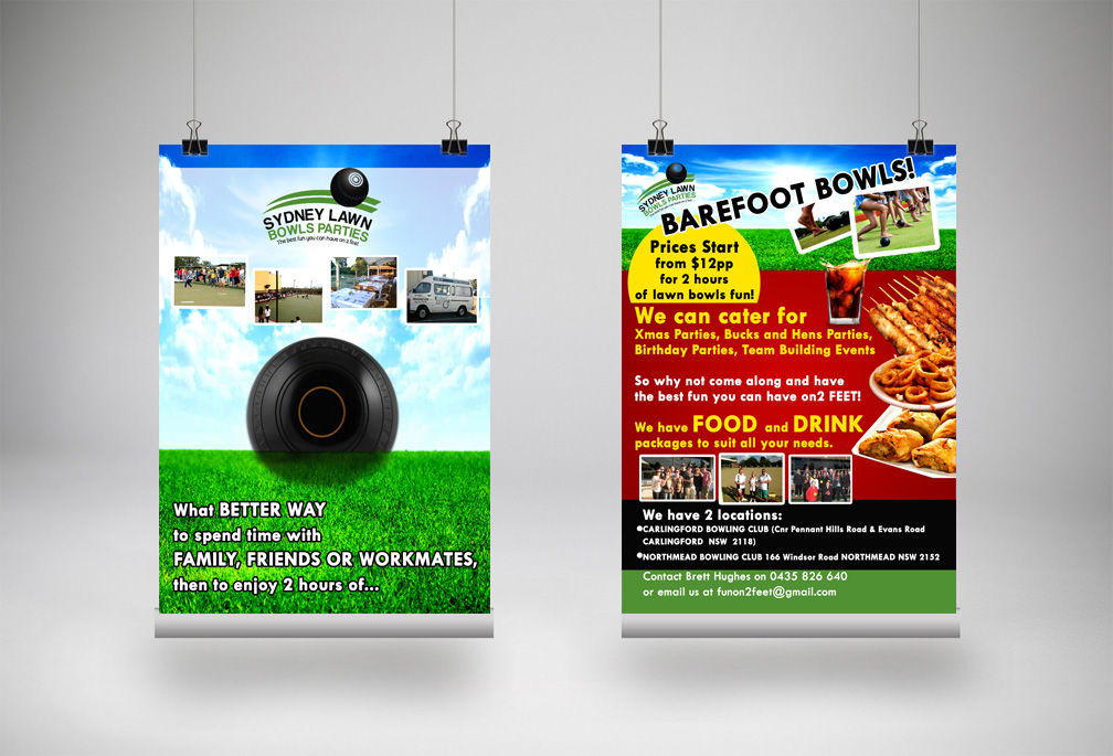 Diseño de Flyer por markgraphics.ja para Sydney Lawn Bowls Parties | Diseño #4095910