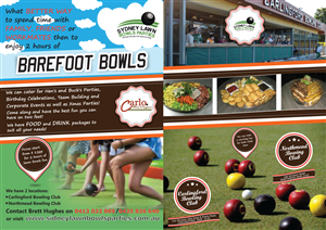 Flyer-Design von design geza für Sydney Lawn Bowls Parties | Design #3837821