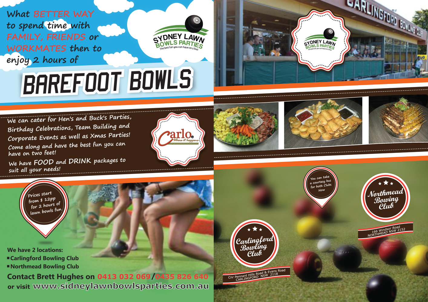 Design de Flyer par design geza pour Sydney Lawn Bowls Parties | Design #3839696