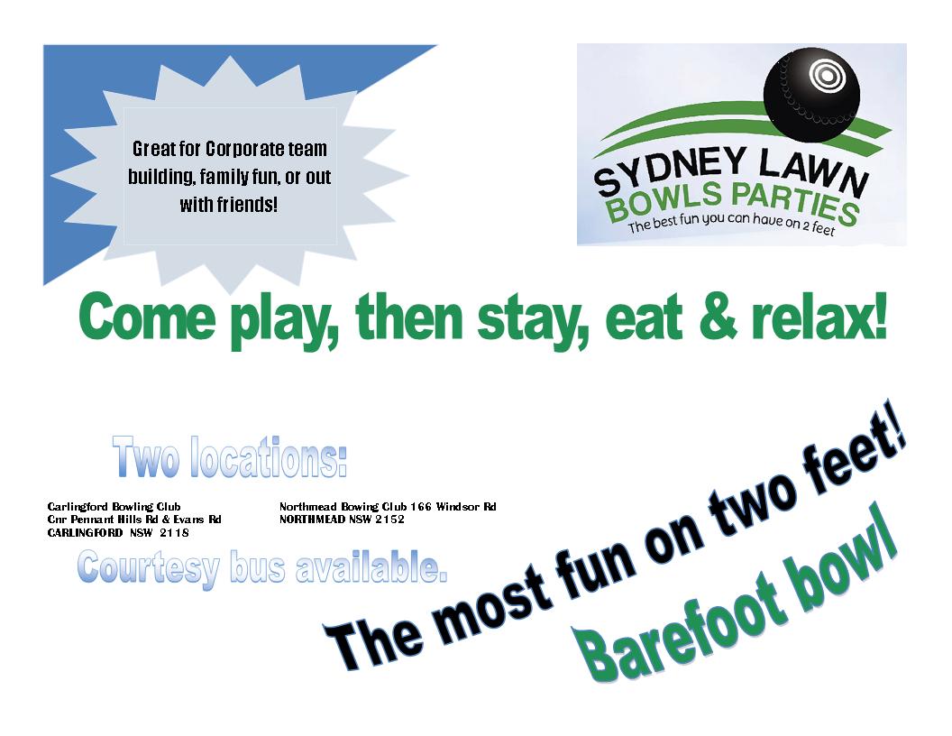 Flyer Design by lyndasollazzo1 for Sydney Lawn Bowls Parties | Design #3811684