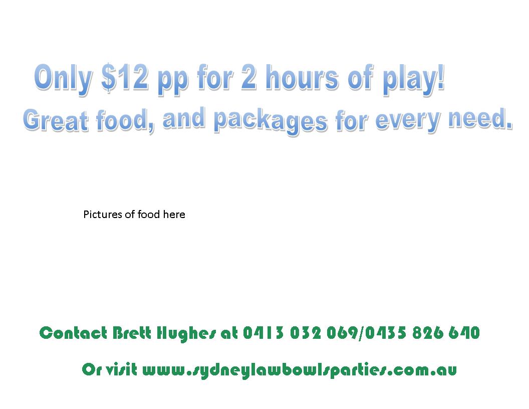 Flyer Design by lyndasollazzo1 for Sydney Lawn Bowls Parties | Design #3811688