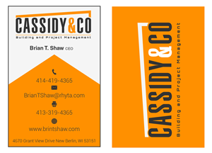 Business Card Design by Joy16589 for cassidy&co | Design: #3818393