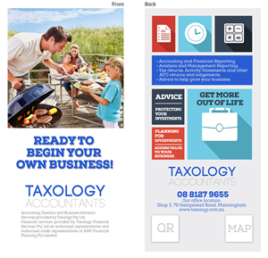 Flyer Design by  Muller Villegas for Taxology Pty Ltd | Design #3861780