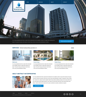 Diseño Wordpress por pb para Abstract Waterproofing | Diseño: #3825216