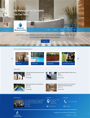 Diseño Wordpress por pb para Abstract Waterproofing | Diseño: #3825222