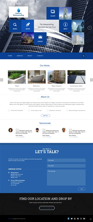 Diseño Wordpress por pb para Abstract Waterproofing | Diseño: #3825227