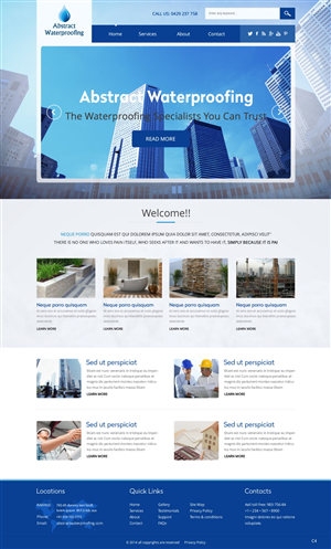 Diseño Wordpress por pb para Abstract Waterproofing | Diseño: #3825237