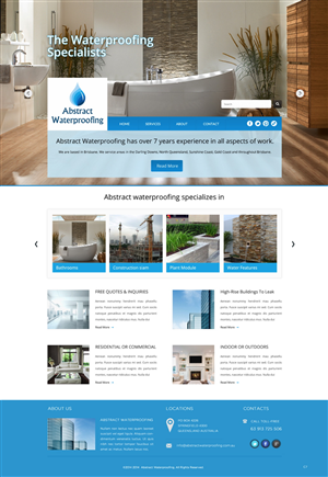 Diseño Wordpress por pb para Abstract Waterproofing | Diseño: #3825239