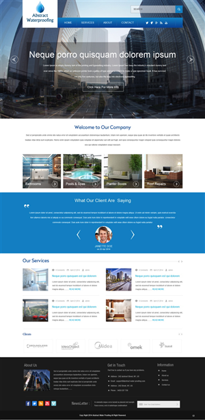 Diseño Wordpress por pb para Abstract Waterproofing | Diseño: #3825245