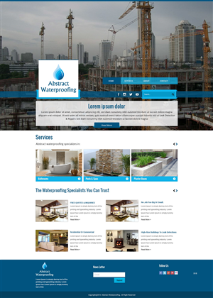 Diseño Wordpress por pb para Abstract Waterproofing | Diseño: #3825261