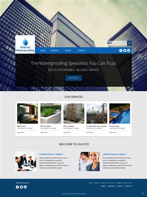 Diseño Wordpress por pb para Abstract Waterproofing | Diseño: #3825272