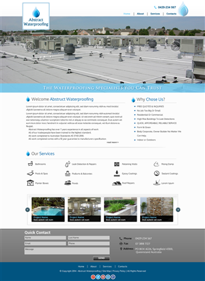 Diseño Wordpress por Sbss para Abstract Waterproofing | Diseño: #3849185