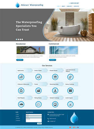 Diseño Wordpress por Sbss para Abstract Waterproofing | Diseño: #3854346