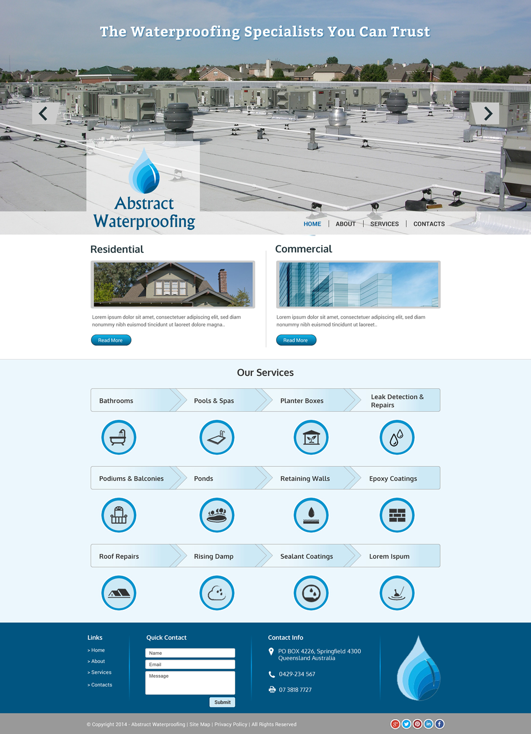 Diseño Wordpress por Sbss para Abstract Waterproofing | Diseño #3854349