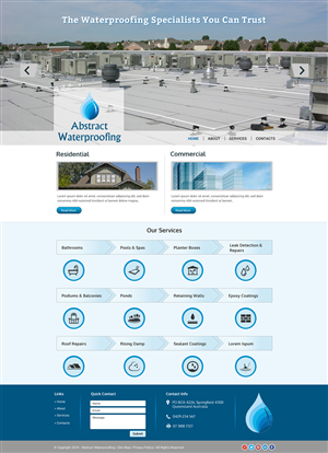 Diseño Wordpress por Sbss para Abstract Waterproofing | Diseño: #3854349