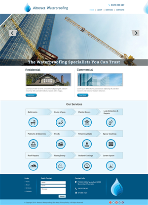 Diseño Wordpress por Sbss para Abstract Waterproofing | Diseño: #3854352