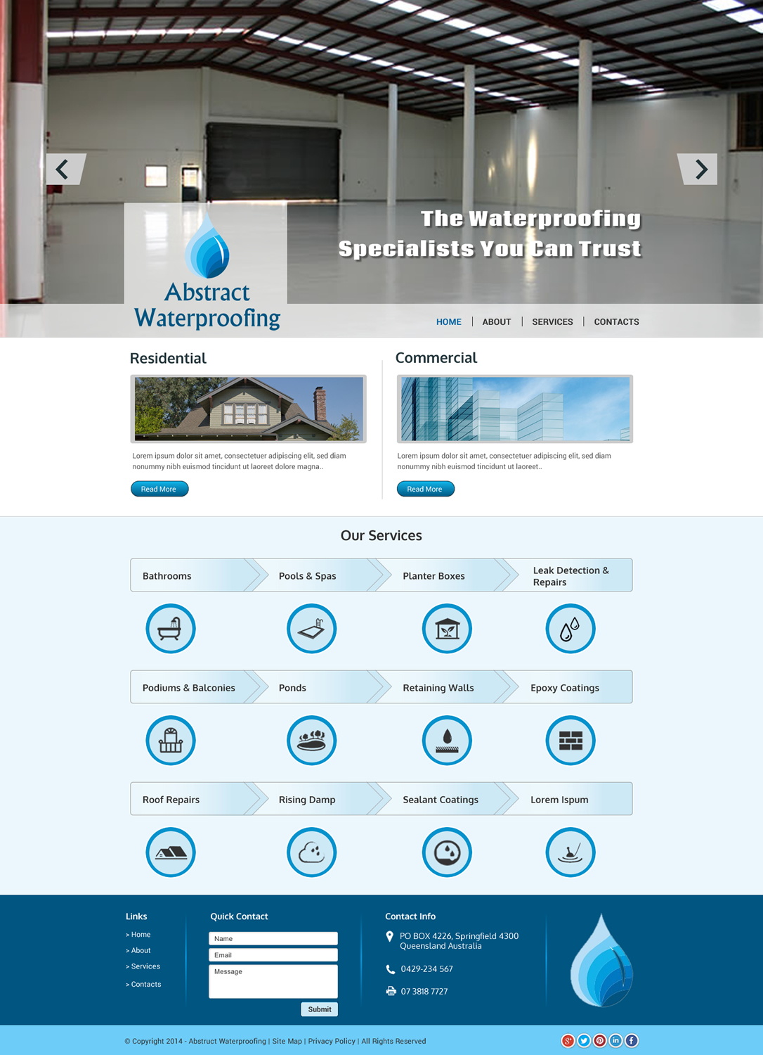 Diseño Wordpress por Sbss para Abstract Waterproofing | Diseño #3854354