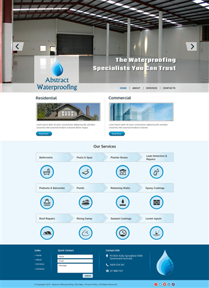 Diseño Wordpress por Sbss para Abstract Waterproofing | Diseño: #3854354