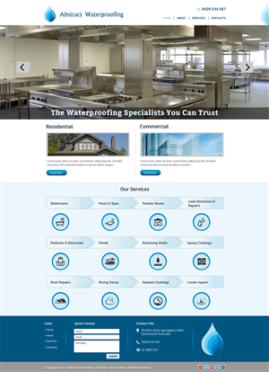 Diseño Wordpress por Sbss para Abstract Waterproofing | Diseño: #3854355