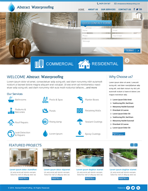 Diseño Wordpress por Sbss para Abstract Waterproofing | Diseño: #3856381