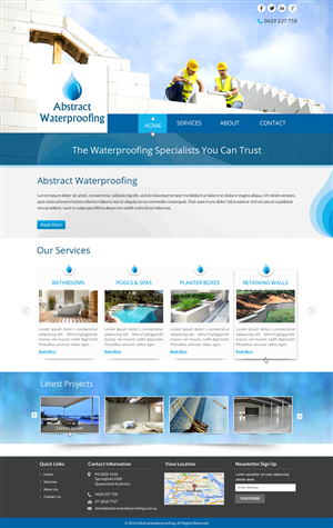Diseño Wordpress por Sbss para Abstract Waterproofing | Diseño: #3856511