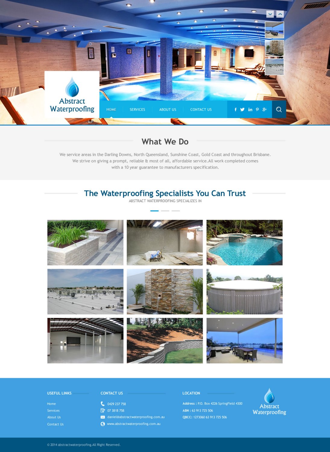 Diseño Wordpress por TechWise para Abstract Waterproofing | Diseño #3865126
