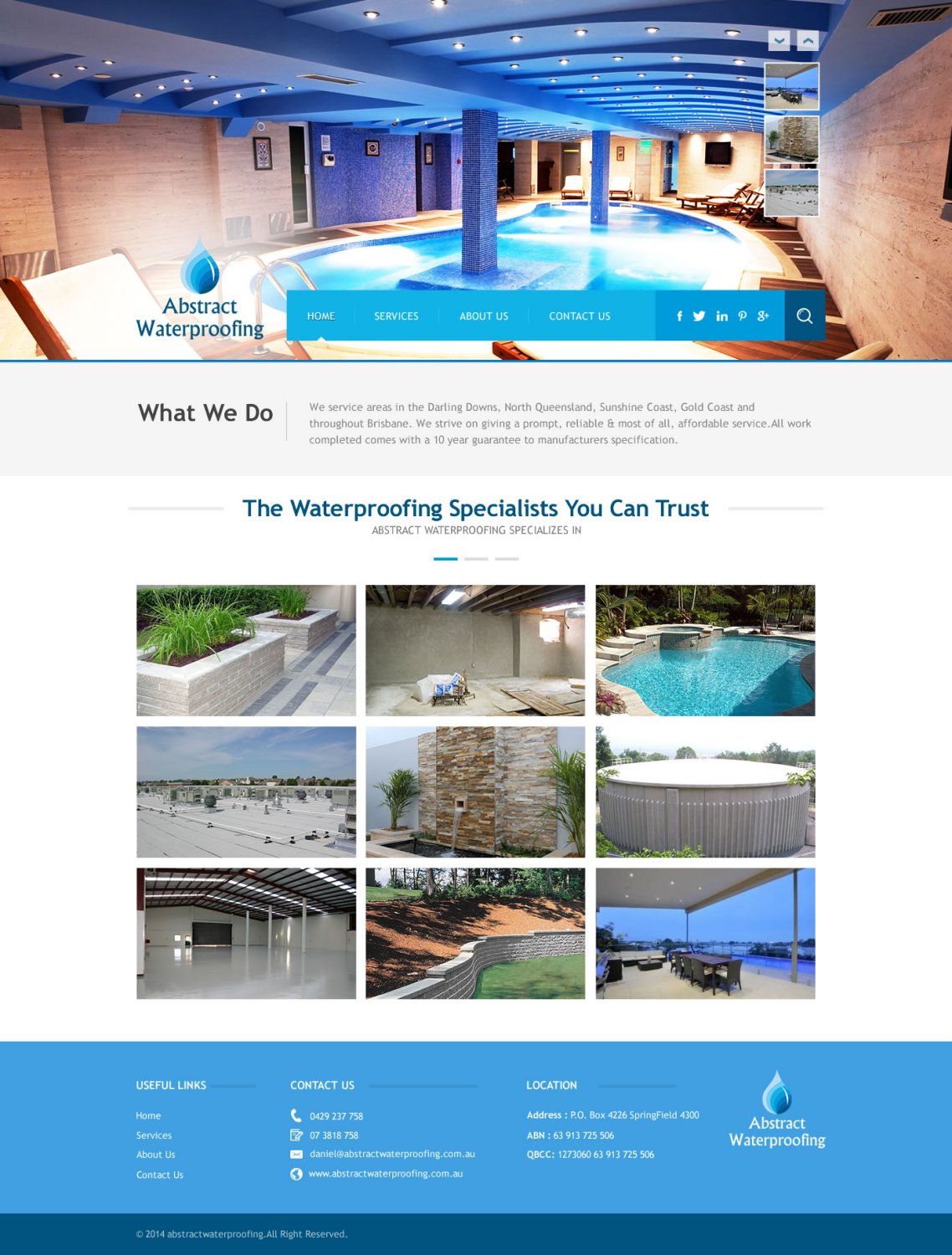 Diseño Wordpress por TechWise para Abstract Waterproofing | Diseño #3865134