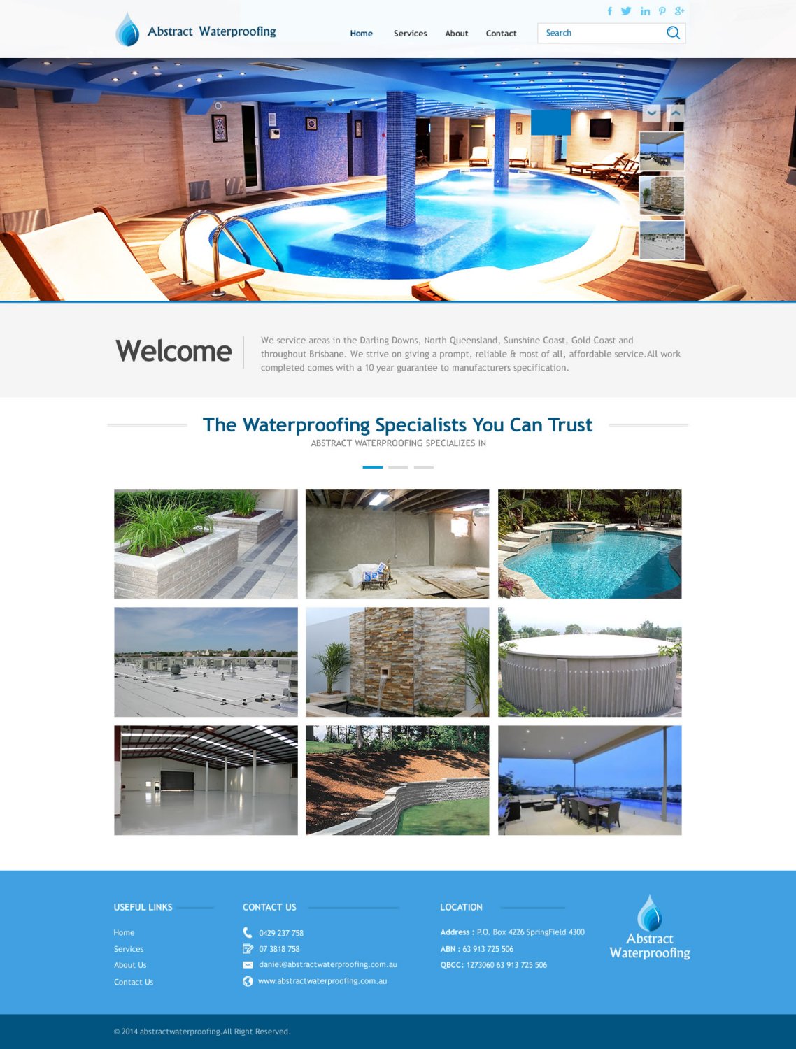 Diseño Wordpress por TechWise para Abstract Waterproofing | Diseño #3865144
