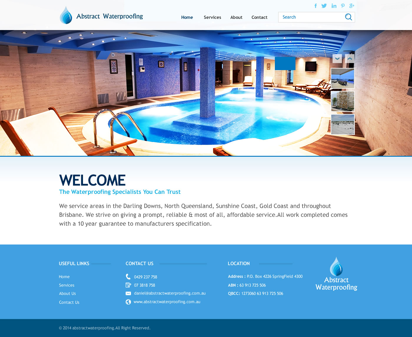 Diseño Wordpress por TechWise para Abstract Waterproofing | Diseño #3865148