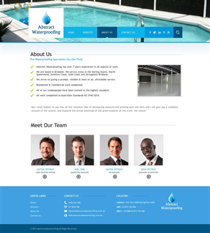 Diseño Wordpress por TechWise para Abstract Waterproofing | Diseño: #3865155