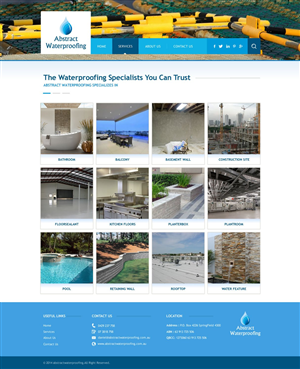 Diseño Wordpress por TechWise para Abstract Waterproofing | Diseño: #3865166