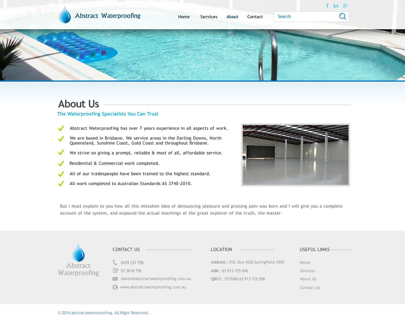 Diseño Wordpress por TechWise para Abstract Waterproofing | Diseño #3871848