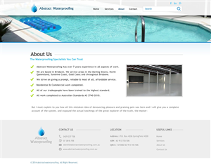 Diseño Wordpress por TechWise para Abstract Waterproofing | Diseño: #3871848