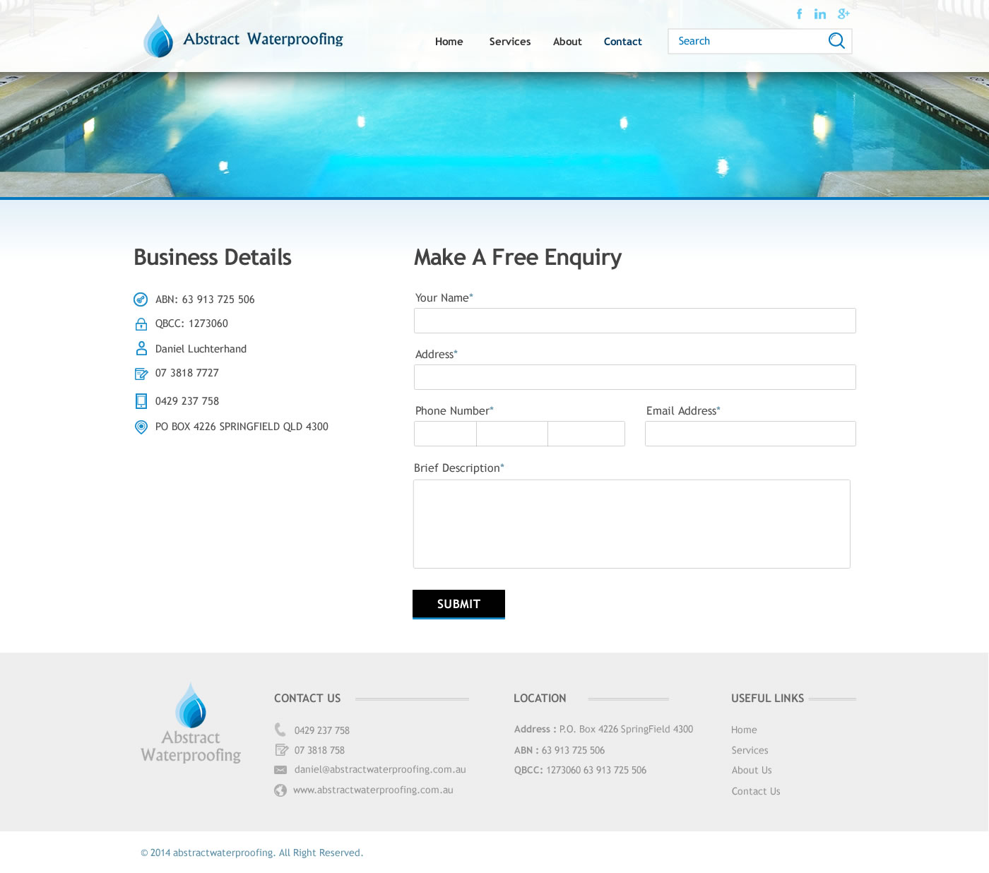 Diseño Wordpress por TechWise para Abstract Waterproofing | Diseño #3871851