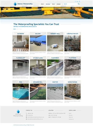 Diseño Wordpress por TechWise para Abstract Waterproofing | Diseño: #3871855