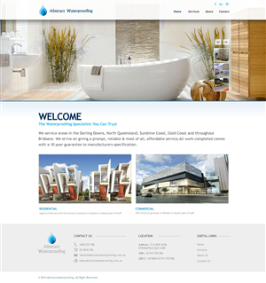 Wordpress Design by TechWise for Abstract Waterproofing | Design #3924256