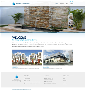 Wordpress Design by TechWise for Abstract Waterproofing | Design: #3924259