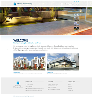 Wordpress Design by TechWise for Abstract Waterproofing | Design: #3924344