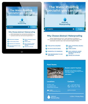 Diseño Wordpress por jeckx2 para Abstract Waterproofing | Diseño: #3870377