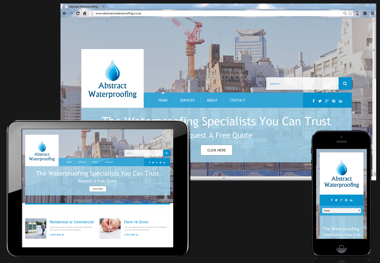 Diseño Wordpress por Da Miracle para Abstract Waterproofing | Diseño #4007549